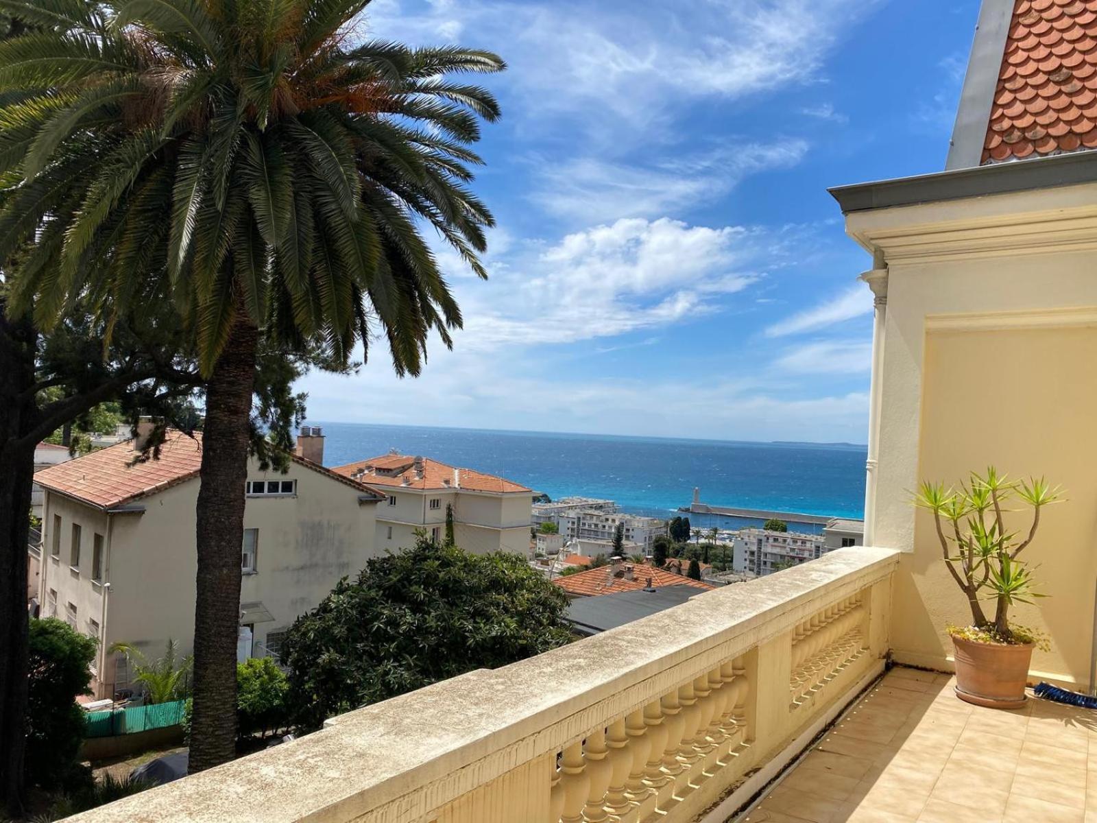 Palmeraie - Magnifique Appartement D'Epoque Avec Vue Mer 4 Personnes Avec Terrasse Le Port Nice Exteriör bild