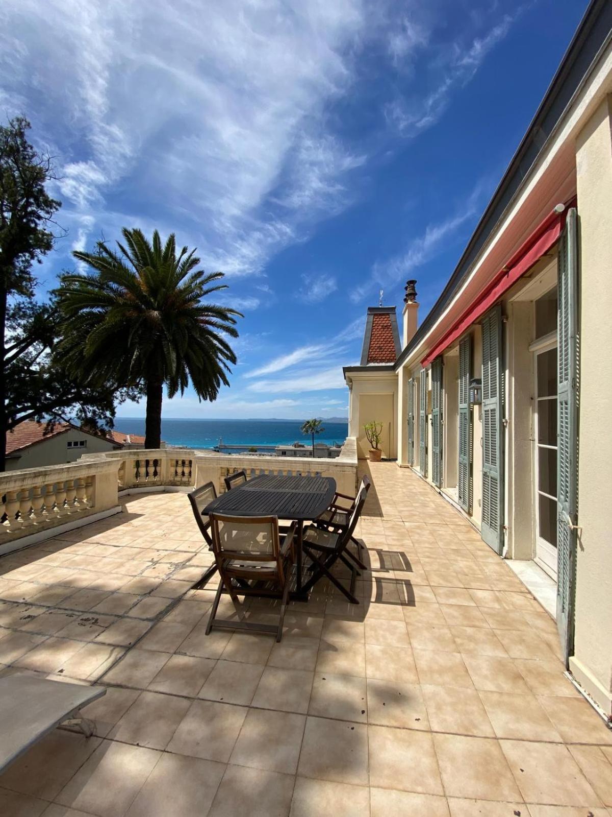 Palmeraie - Magnifique Appartement D'Epoque Avec Vue Mer 4 Personnes Avec Terrasse Le Port Nice Exteriör bild